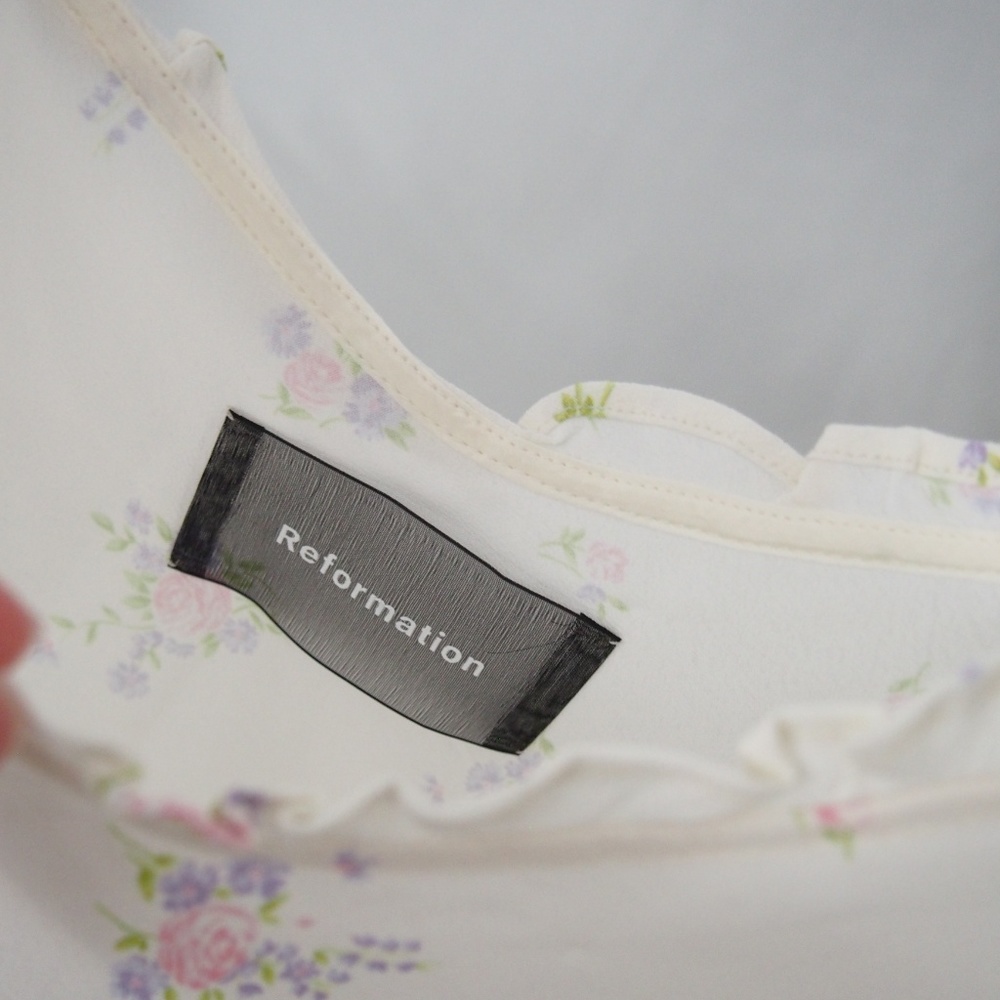 Reformation Fiddle floral ruffle camisole NWT - Picture 5 of 6